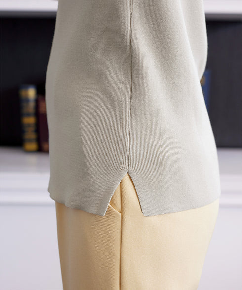 【クリアランスセール】ハイネックニットプルオーバー