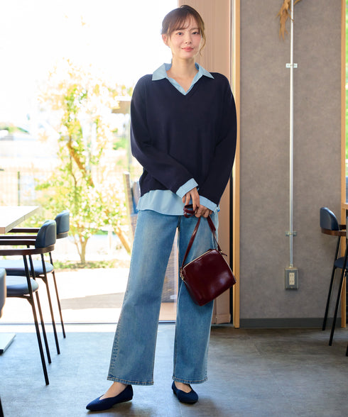 シャツドッキングニット