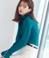 【新色追加】タートルボタンニットトップス
