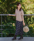 【安田美沙子さん着用】チェックプリーツスカート