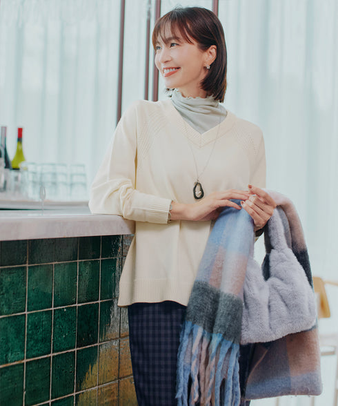 【安田美沙子さん着用】フェイクファーバック