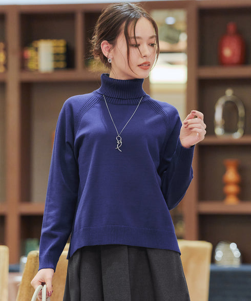 【安田美沙子さん着用 / 選べる2type】ラグランニットトップス