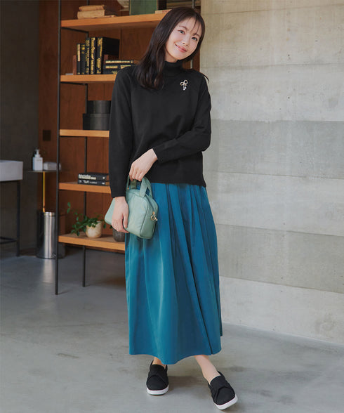 【安田美沙子さん着用 / 選べる2type】ラグランニットトップス