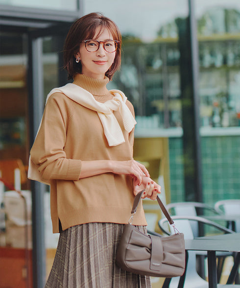 【安田美沙子さん着用 / 金属アレルギー対応】ツイストドロップイヤリング