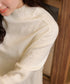 【クリアランスセール】配色ハイネックニットトップス
