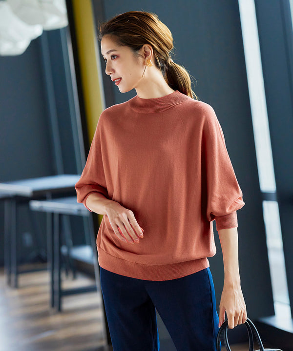 【アウトレット】【GOLD LABEL】抗菌・防臭加工 ホールガーメント®ドルマンニット