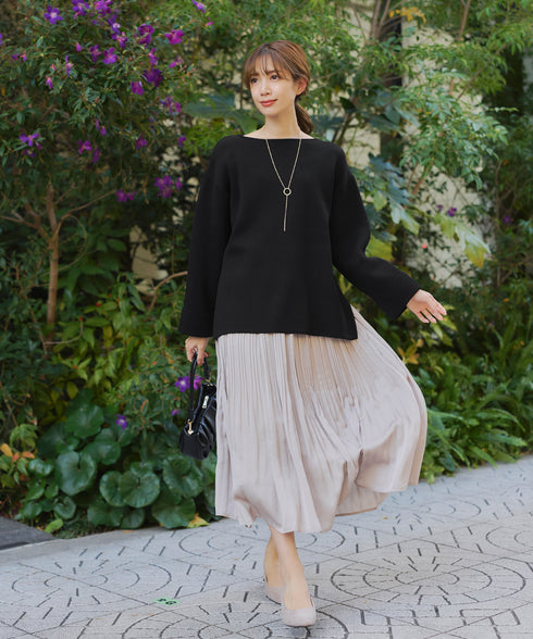 【アウトレット】軽量ワイドスリーブニット