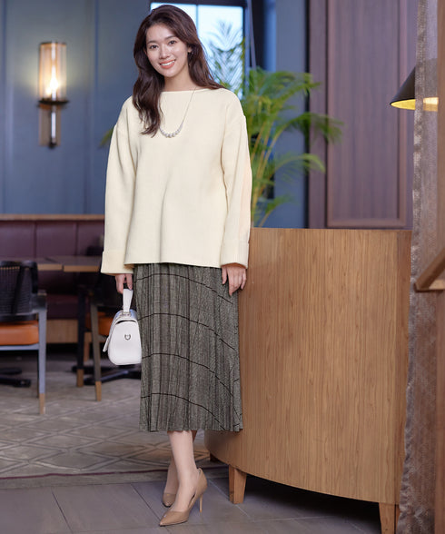 【アウトレット】軽量ワイドスリーブニット