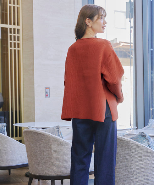 【アウトレット】軽量ワイドスリーブニット