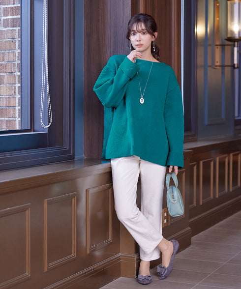 【アウトレット】軽量ワイドスリーブニット