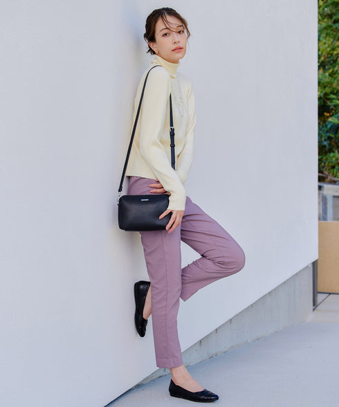 【クリアランスセール】裏起毛ストレッチテーパードパンツ