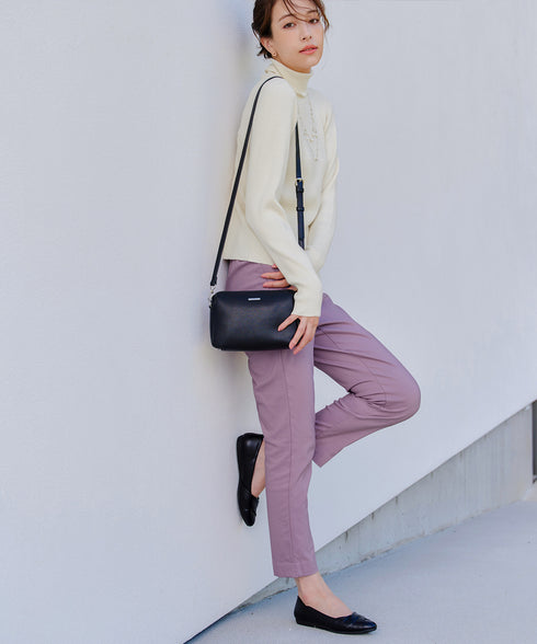 タートルリブニットトップス