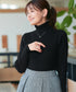 タートルリブニットトップス