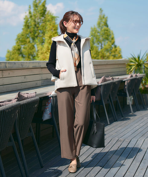 タートルリブニットトップス