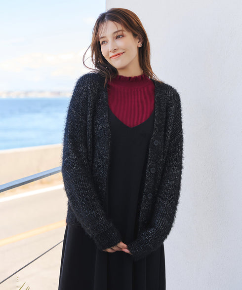 【安田美沙子さん着用・選べる2type】フリルニットトップス