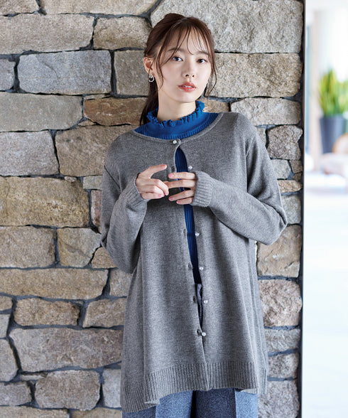 【安田美沙子さん着用・選べる2type】フリルニットトップス