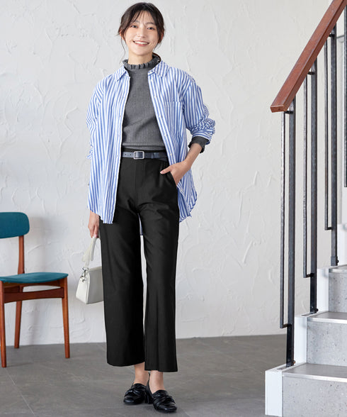 【安田美沙子さん着用・選べる2type】フリルニットトップス