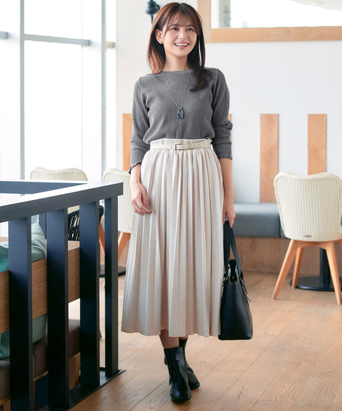 【安田美沙子さん着用・選べる2type】フリルニットトップス