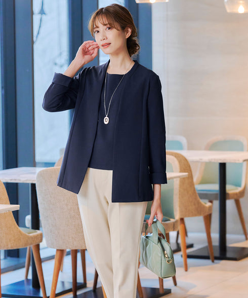 【2way】オーバルパールロングネックレス