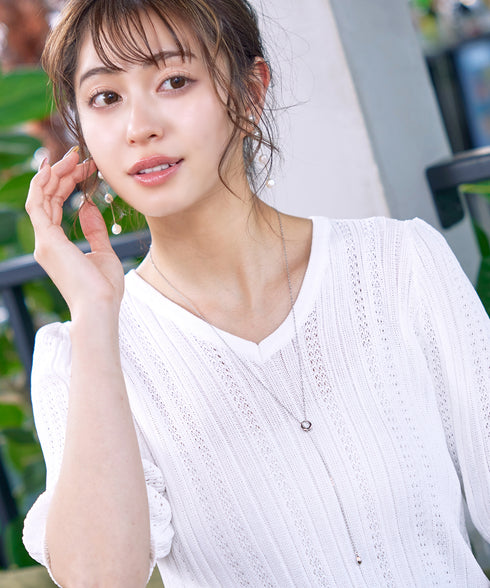 涙型ラリエットネックレス