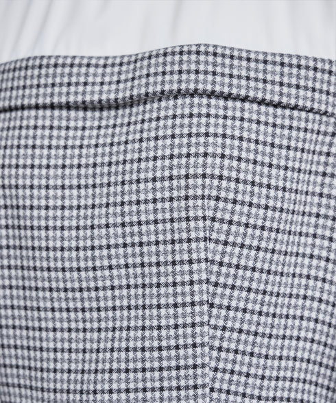 【アウトレット】ビスチェ風ツイードチェックドッキングワンピース