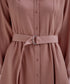 ベルト付きスキッパーシャツワンピース