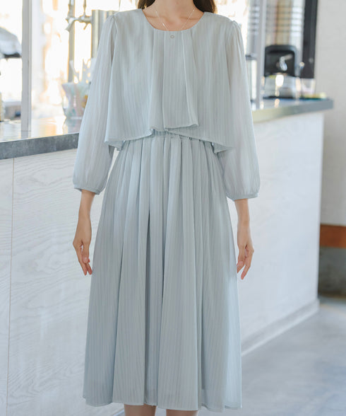 シフォンドレープワンピース