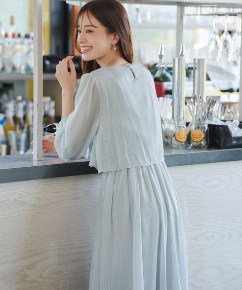 シフォンドレープワンピース