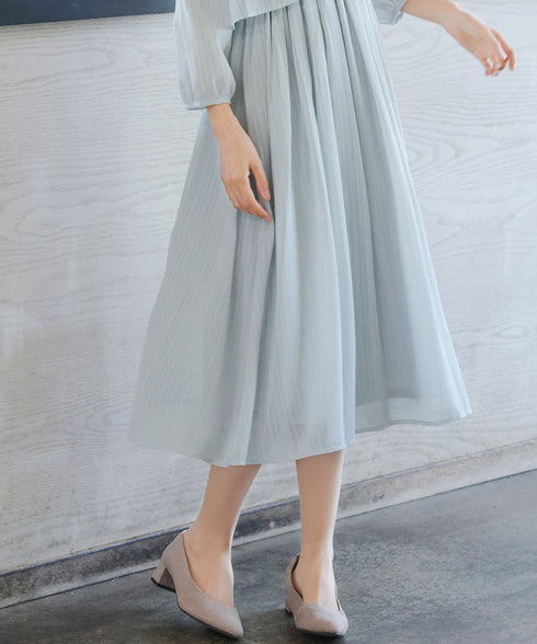 シフォンドレープワンピース