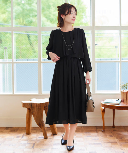 シフォンドレープワンピース