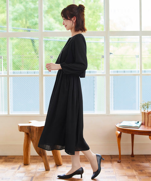 シフォンドレープワンピース