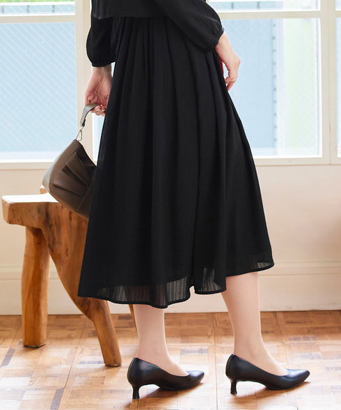 シフォンドレープワンピース