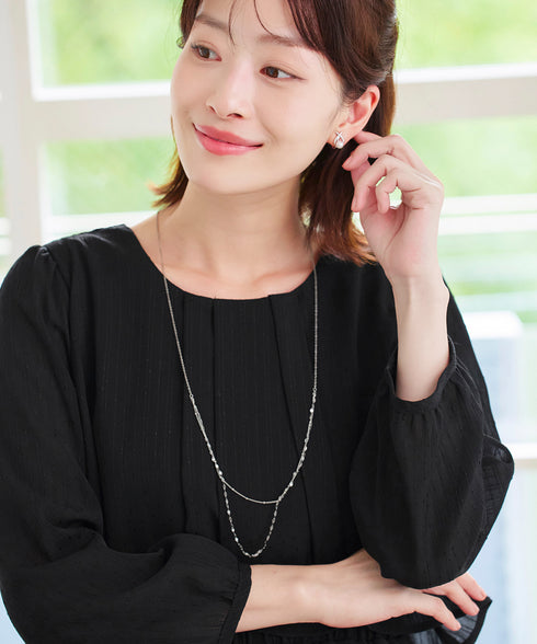 シフォンドレープワンピース