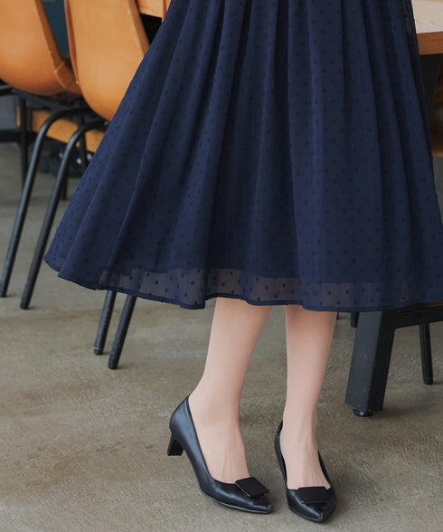 シフォンドレープワンピース