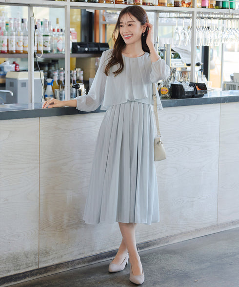 シフォンドレープワンピース