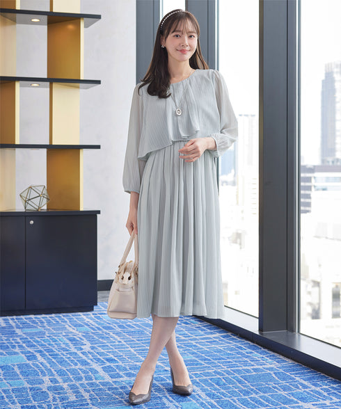 シフォンドレープワンピース