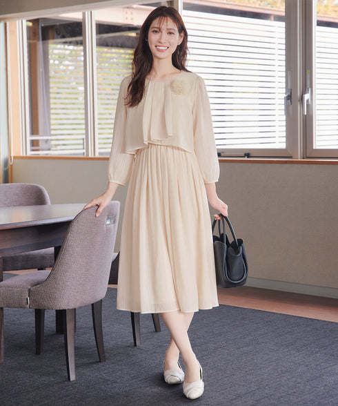 シフォンドレープワンピース