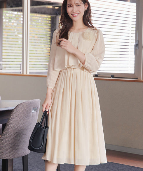 シフォンドレープワンピース