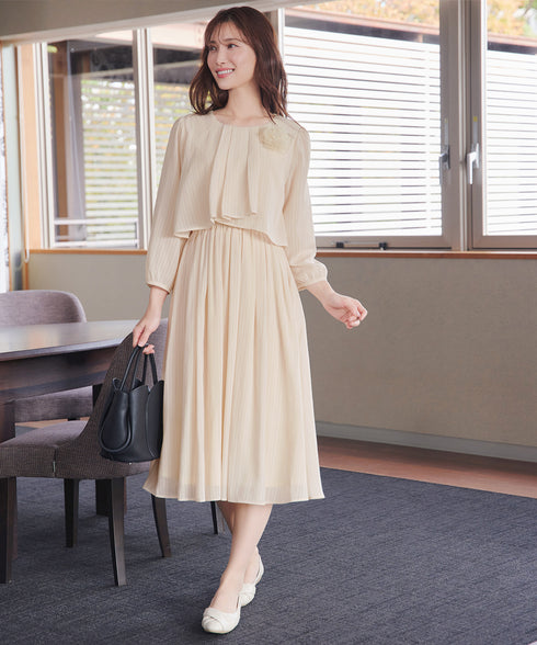 シフォンドレープワンピース