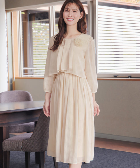 シフォンドレープワンピース