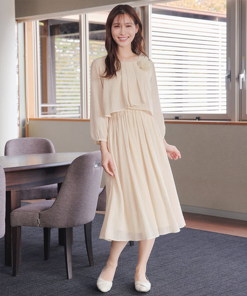 シフォンドレープワンピース