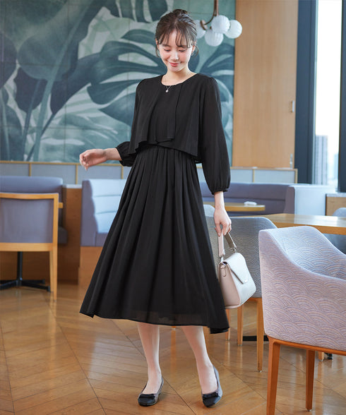 シフォンドレープワンピース