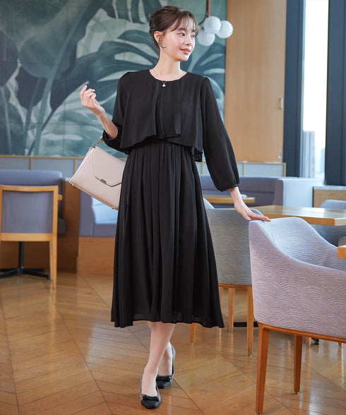 シフォンドレープワンピース