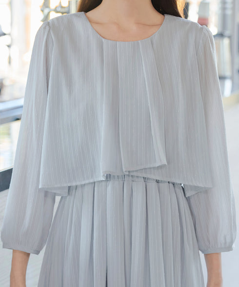 シフォンドレープワンピース