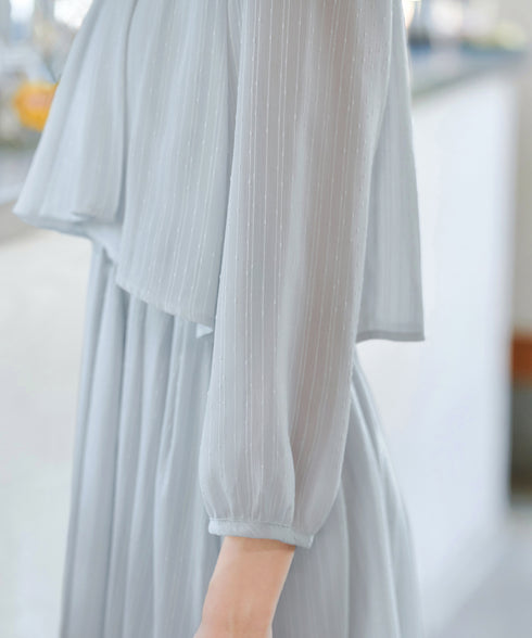 シフォンドレープワンピース