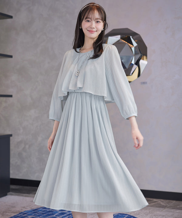 シフォンドレープワンピース