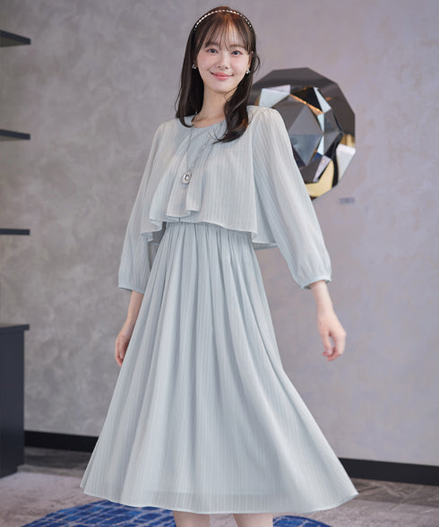 シフォンドレープワンピース