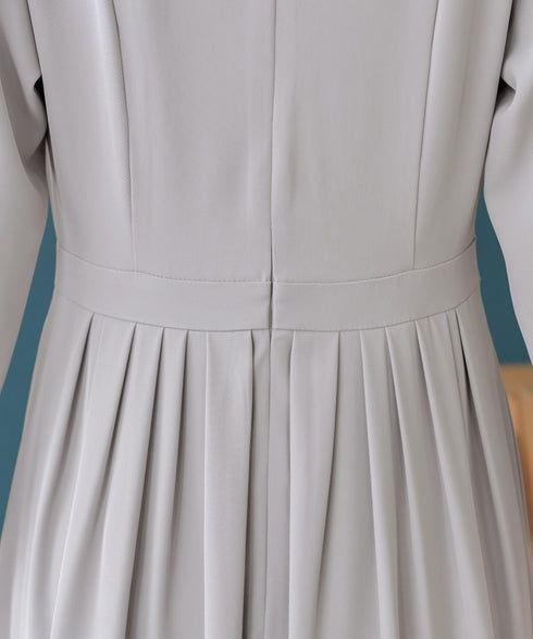 リボンベルトフレアワンピース