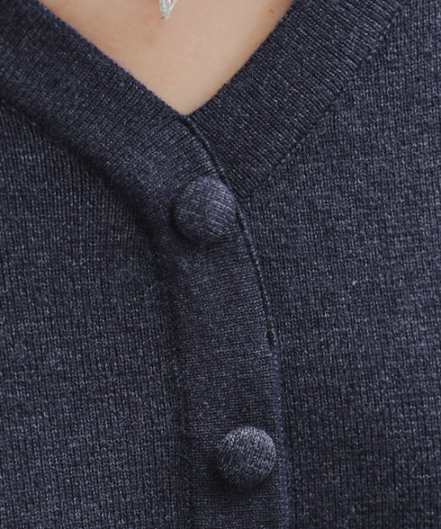 【クリアランスセール】くるみボタンニットワンピース