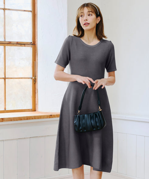 【安田美沙子さん着用 / 2way】ギャザーワンハンドルバッグ